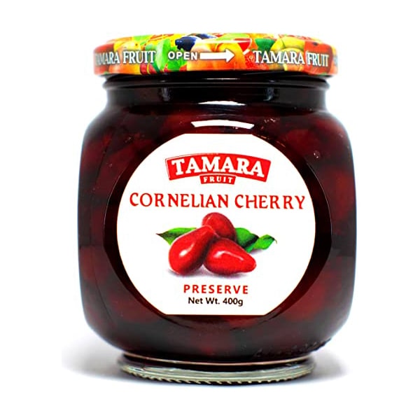 Tamara fruit cornelian cherry preserve