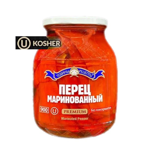 Premium Peppers Red Marinated Kosher Teschini Recepti