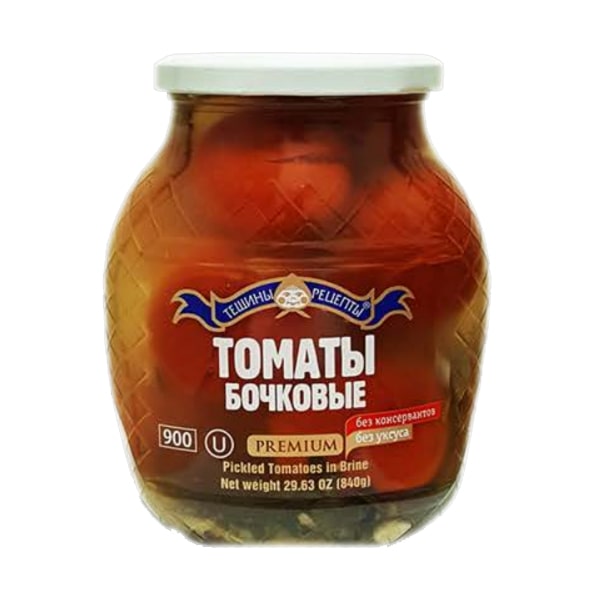 Premium Tomatoes In brine red Kvashenie Kosher Teschini Recepti