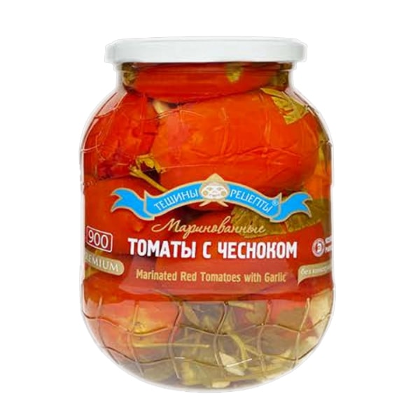 Premium Tomatoes Marinated with Garlic Kosher Teschini Recepti