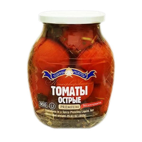 Premium Tomatoes with Hot Pepper Marinated Kosher Teschini Recepti