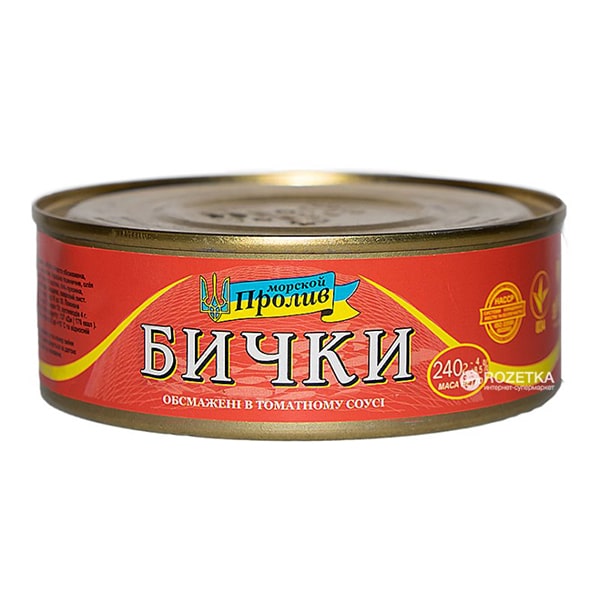 Fish Bichki in tomato sause (Can)