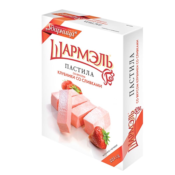 Pastilla Strawberries with cream Sharmel