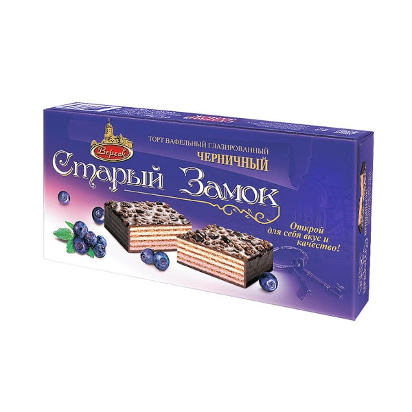 Wafers Cake choco blueberry Stariy Zamok