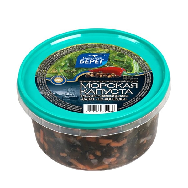 Seaweed Salad with Korean carrots Baltiyskiy Bereg (refrigerated