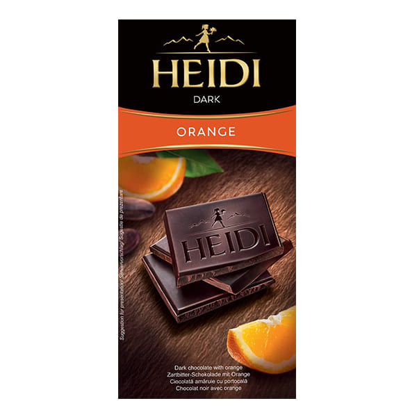 Dark chocolate with orange