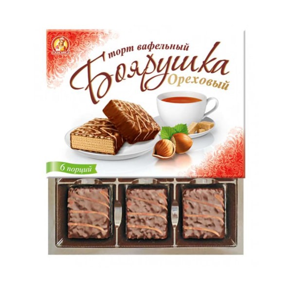 Wafer Cake Orekhoviy Boyarushka